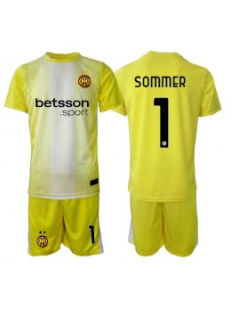 Inter Milan Yann Sommer #1 Golmanski Dječji Gostujuci Dres kompleti 2025-26 Kratak Rukavima (+ kratke hlače)